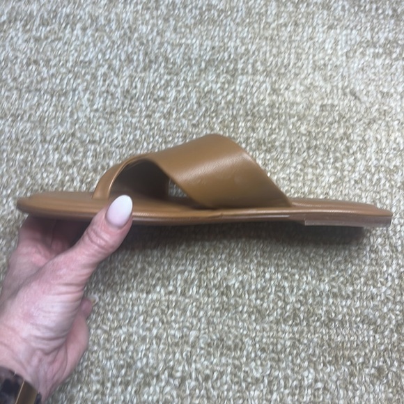 JSlides YURI Leather Sandals, Tan Leather - Picture 4 of 9